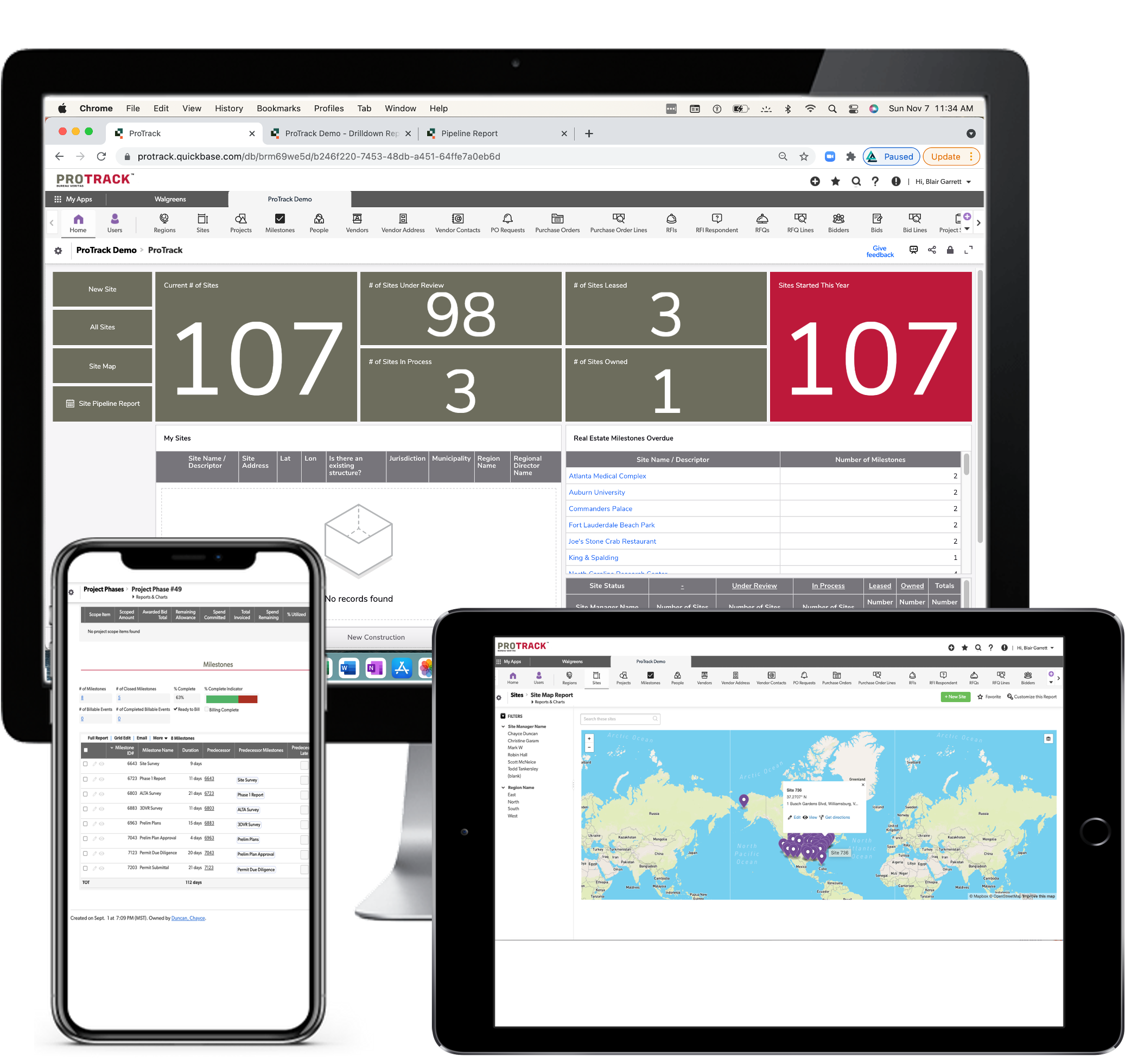 Dashboard and reporting