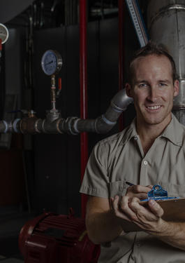 Man Checking Boilers