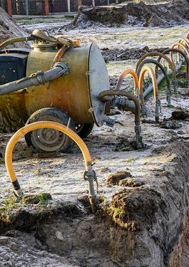 Groundwater Pumping System on Construction Site