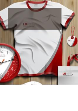 various promotional products including a tote bag, hat, and bag tags