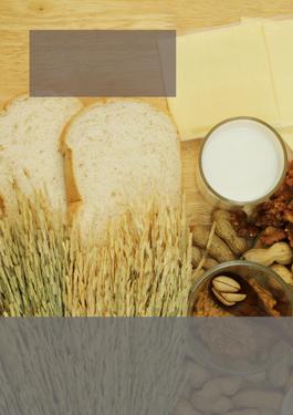 a variety of gluten items including wheat and bread