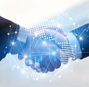 two people shaking hands