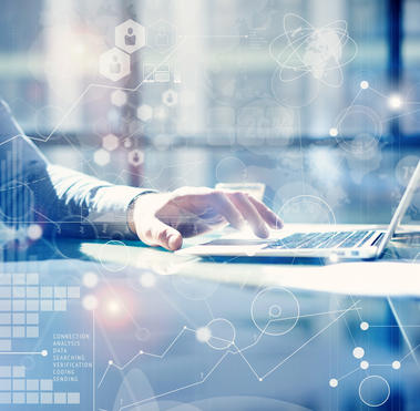 person working on laptop