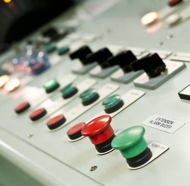 control panel of ship